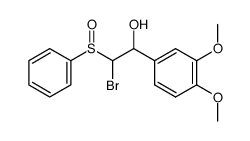 α-[溴(苯亚磺酰基)甲基]-3,4-二甲氧基苯甲醇 结构式