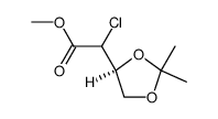 α-氯-2,2-二甲基-1,3-二氧戊环-4-乙酸甲酯 结构式