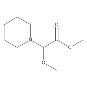 α-甲氧基-1-哌啶乙酸甲酯 结构式