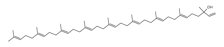 1,6,10,14,18,22,26,30,34-Hexatriacontanonaen-3-ol, 3,7,11,15,19,23,27,31,35-nonamethyl-, (all-E)- (8CI,9CI) 结构式