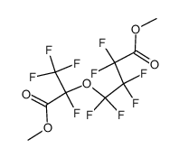 Butanoic acid, 2,2,3,3,4,4-hexafluoro-4-[1,2,2,2-tetrafluoro-1-(methoxycarbonyl)ethoxy]-, methyl ester 结构式