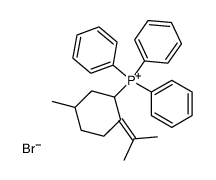 Phosphonium, [5-methyl-2-(1-methylethylidene)cyclohexyl]triphenyl-, bromide (1:1) 结构式