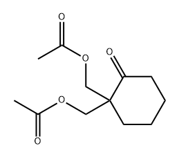 2,2-双[(乙酰氧基)甲基]环己酮 结构式