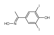 1-(4-羟基-3,5-二碘苯基)乙酮肟 结构式