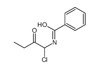 Benzamide, N-(1-chloro-2-oxobutyl)- 结构式
