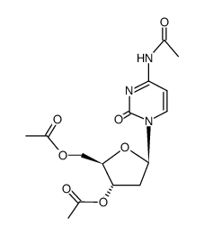 N-乙酰-2'-脱氧胞苷 3',5'-二乙酸酯 结构式
