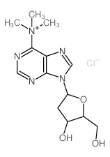 2'-脱氧-N,N,N-三甲基腺苷氯化物 结构式