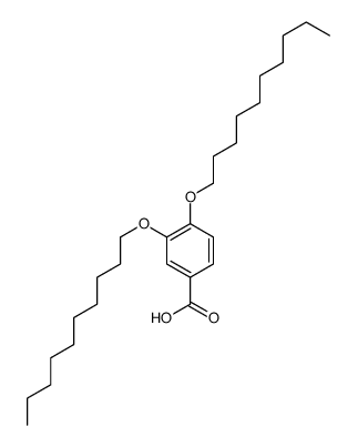 3,4-二(癸氧基)苯甲酸 结构式