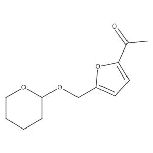 Ethanone, 1-[5-[[(tetrahydro-2H-pyran-2-yl)oxy]methyl]-2-furanyl]- 结构式