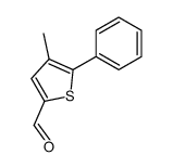 4-甲基-5-苯基噻吩-2-甲醛 结构式