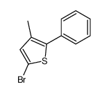 Thiophene, 5-bromo-3-methyl-2-phenyl- 结构式