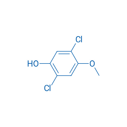 2,5-二氯-4-甲氧基苯酚 结构式