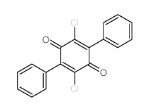 2,5-二氯-3,6-二苯基-1,4-苯醌 结构式