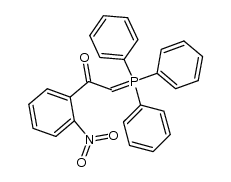 1-(2-硝基苯基)-2-(三苯基膦亚基)乙酮 结构式