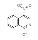 4-硝基噌啉-1-氧化物 结构式