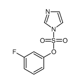 1H-Imidazole-1-sulfonic acid, 3-fluorophenyl ester 结构式