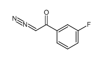2-重氮-1-(3-氟苯基)乙酮 结构式