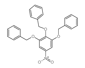 5-硝基-1,2,3-三(苄氧基)苯 结构式