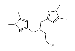 Ethanol, 2-[bis[(1,5-dimethyl-1H-pyrazol-3-yl)methyl]amino]- 结构式