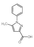 5-甲基-1-苯基吡唑-3-羧酸 结构式
