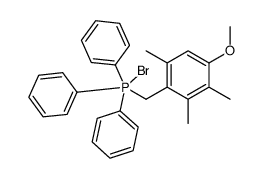 (4-METHOXY-2,3,6-TRIMETHYLBENZYL)-TRIPHENYLPHOSPHONIUM BROMIDE 结构式