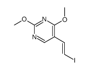 (E)-5-(2-碘乙烯基)-2,4-二甲氧基嘧啶 结构式