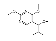 α-(二碘甲基)-2,4-二甲氧基-5-嘧啶甲醇 结构式