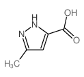 5-甲基-3-吡唑甲酸 结构式