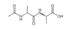 N-乙酰基-D-丙氨酸-D-丙氨酸 结构式