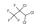 2,3,3-三氯-1,1,1,2-四氟丙烷 结构式