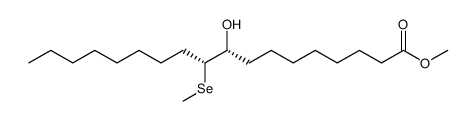 9-羟基-10-(甲基硒代)十八烷酸甲酯 结构式