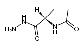 L-Alanine, N-acetyl-, hydrazide 结构式