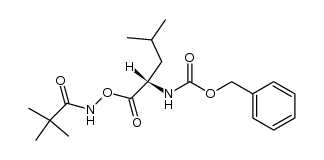 Hydroxylamine, O-(N-carboxy-L-leucyl)-N-pivaloyl-, benzyl ester (8CI) 结构式