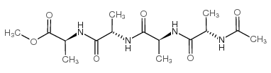 乙酰基-L-丙氨酰-L-丙氨酰-L-丙氨酰-L-丙氨酸甲酯 结构式