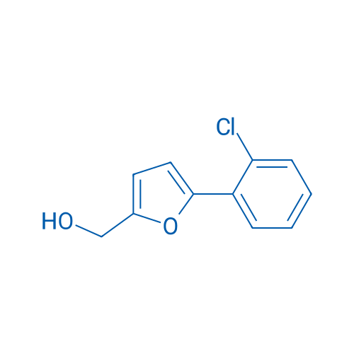 [5-(2-氯苯基)-2-呋喃基]甲醇 结构式