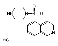 1-(5-异喹啉磺酰基)哌嗪盐酸盐 结构式