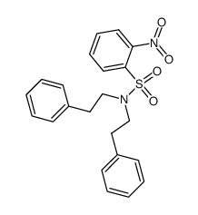 2-硝基-N,N-二(2-苯乙基)苯磺酰胺 结构式