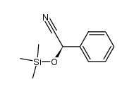 Benzeneacetonitrile, α-[(trimethylsilyl)oxy]-, (αR)- 结构式
