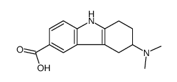 1H-Carbazole-6-carboxylic acid, 3-(dimethylamino)-2,3,4,9-tetrahydro- 结构式