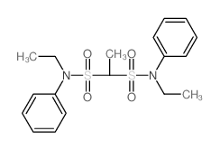 N,N'-二乙基-N,N'-二苯基-1,1-乙二磺酰胺 结构式