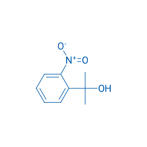 2-(2-硝基苯基)-2-丙醇 结构式