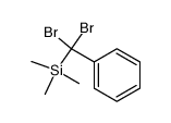 Benzene, [dibromo(trimethylsilyl)methyl]- 结构式