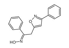 Ethanone, 1-phenyl-2-(3-phenyl-5-isoxazolyl)-, oxime 结构式