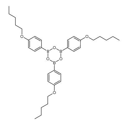 三[4-(戊氧基)苯基]环三硼氧烷 结构式