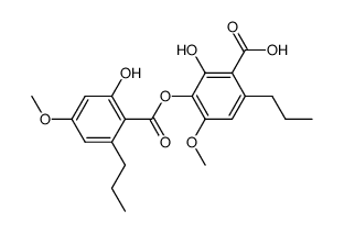 化合物Sekikaic Acid(储存“-20℃”；运输“冰袋”) 结构式