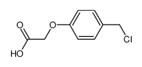 2-(4-氯甲基苯氧基)乙酸 结构式