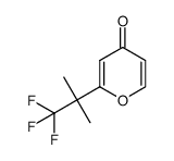 2-(1,1,1-三氟-2-甲基丙烷-2-基)-4H-吡喃-4-酮 结构式