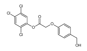 Acetic acid, [4-(hydroxymethyl)phenoxy]-, 2,4,5-trichlorophenyl ester 结构式