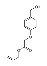 Acetic acid, 2-[4-(hydroxymethyl)phenoxy]-, 2-propen-1-yl ester 结构式