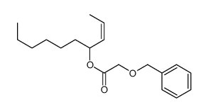 Acetic acid, 2-(phenylmethoxy)-, 1-(1Z)-1-propen-1-ylheptyl ester 结构式